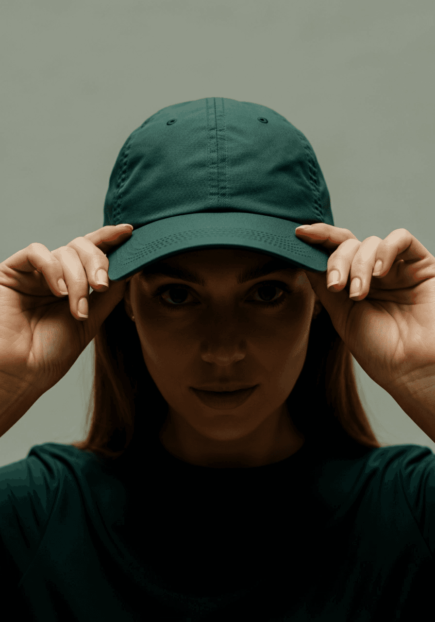 a woman wearing a hat