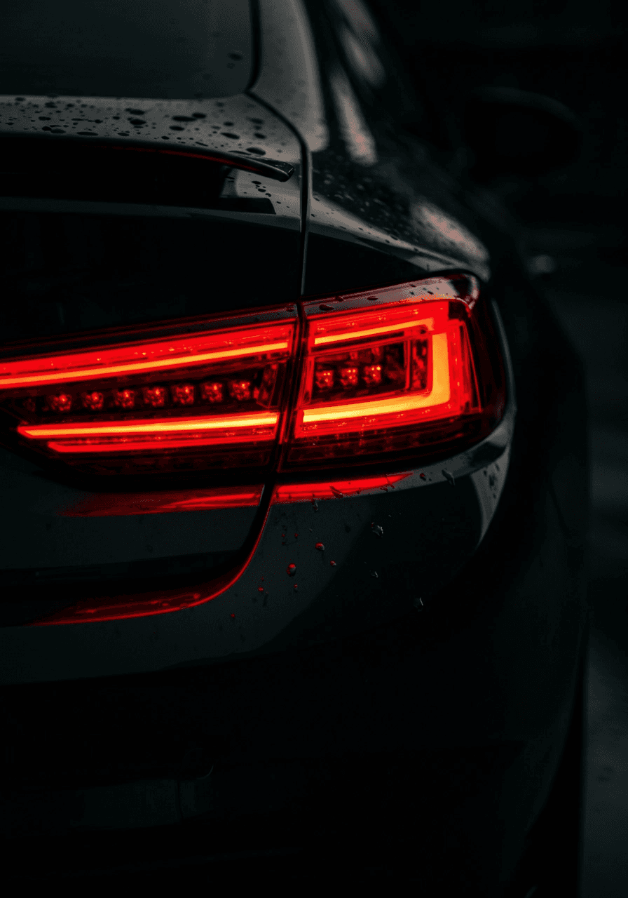 tail light of car