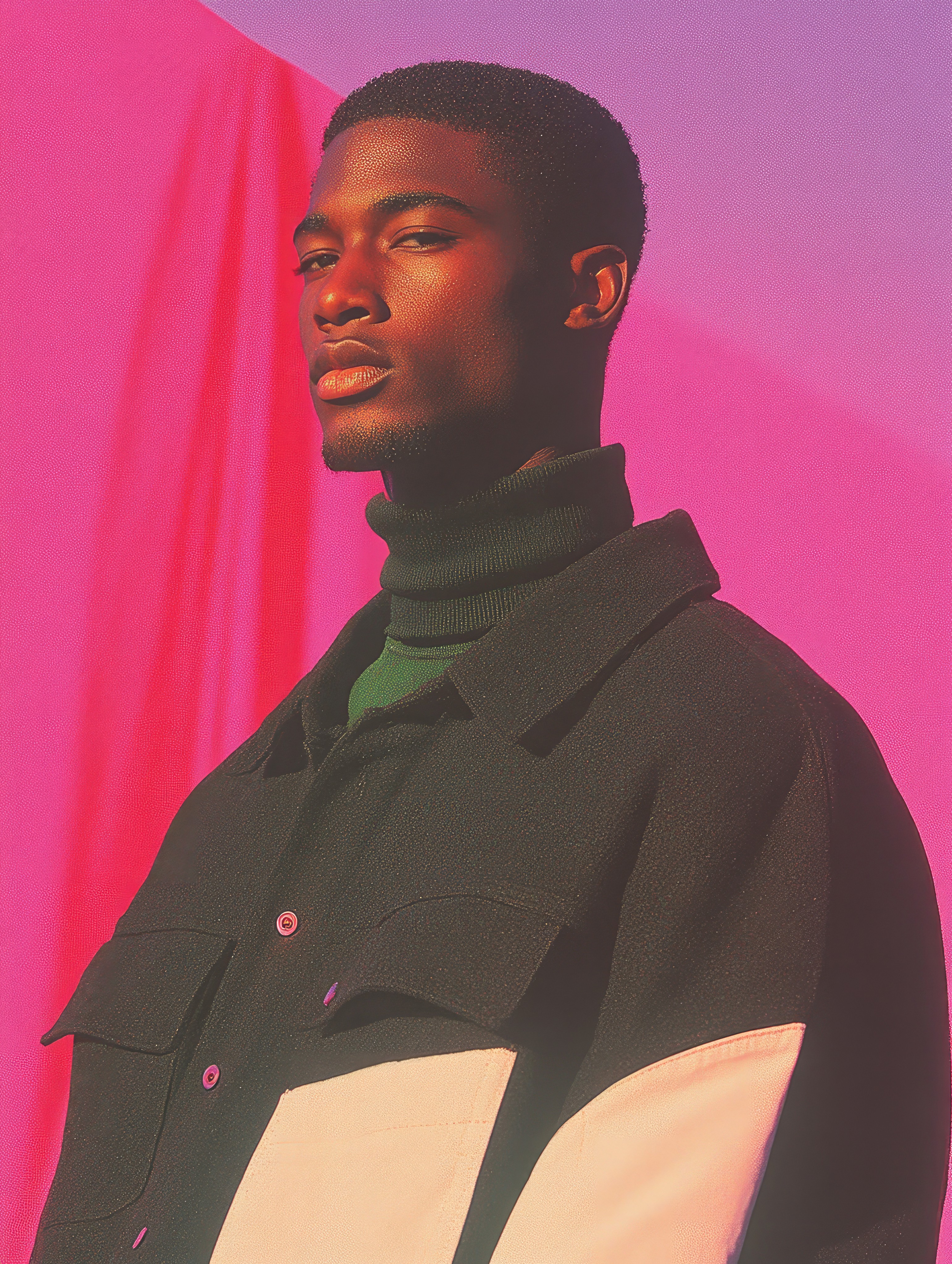 a black male model